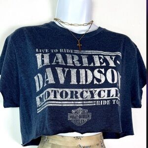 Harley Davidson crop top vintage size medium